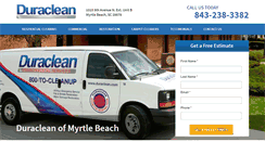 Desktop Screenshot of duracleanmyrtlebeach.com