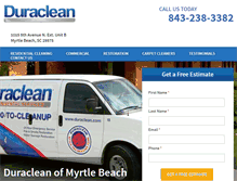 Tablet Screenshot of duracleanmyrtlebeach.com